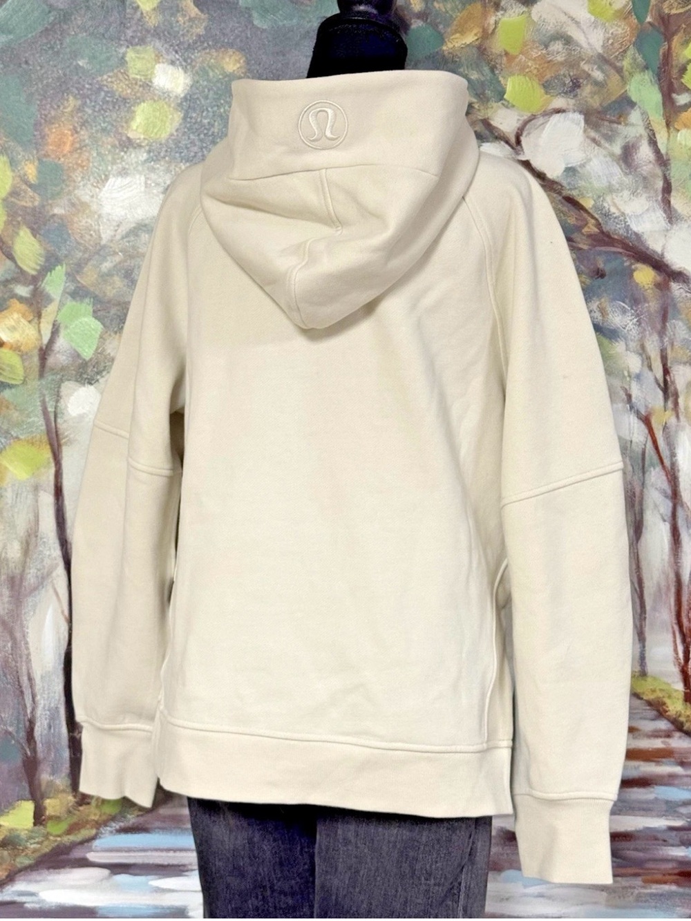 Lululemon Scuba Oversized Side Slit Hoodie Bone XS/S NWT - Picture 6 of 10